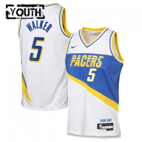 Dres Indiana Pacers Jarace Walker Nike 2025-26 City Edition Bijela Swingman - Dječji